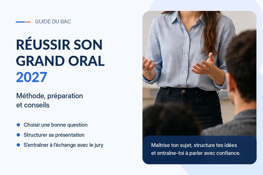 Comment réussir son Grand Oral 2027 ? Méthode, préparation et conseils