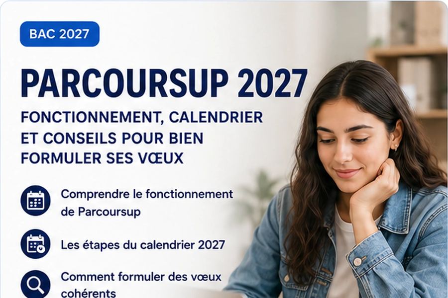 Parcoursup 2027 : fonctionnement, calendrier et conseils pour bien formuler ses vœux