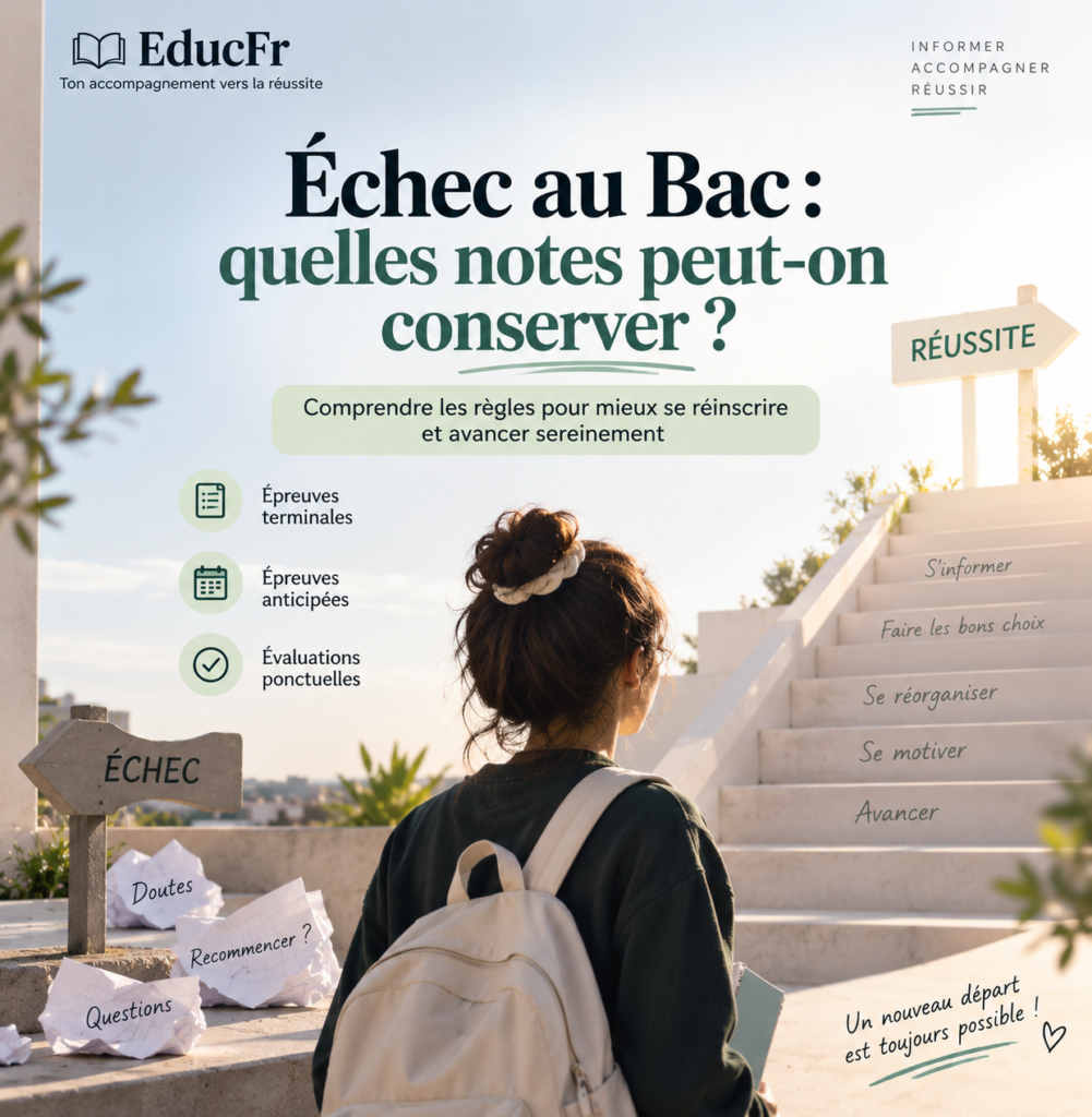 Échec au Bac : quelles notes peut-on conserver en candidat libre ?